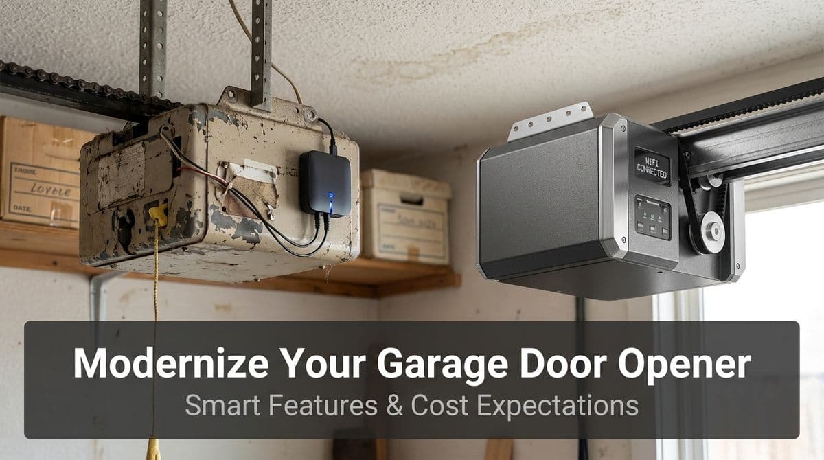 Blog post How to Modernize an Older Garage Door Opener System image