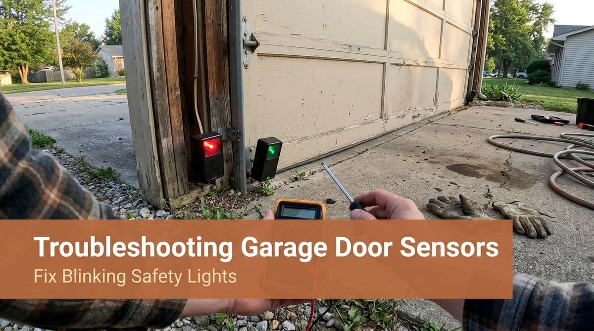 Garage Door Sensor Lights Blinking? How to Fix Misaligned Eyes image